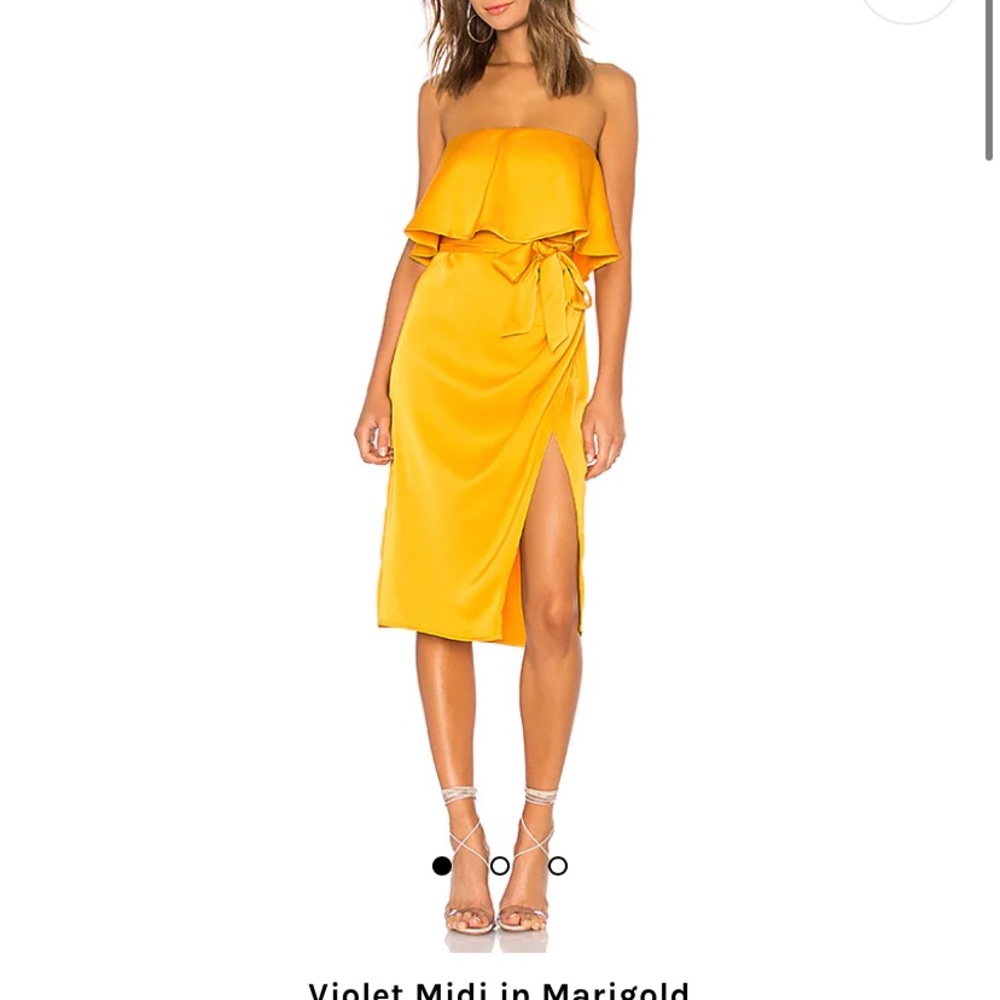 Revolve Violet Midi Marigold Dress Size Small